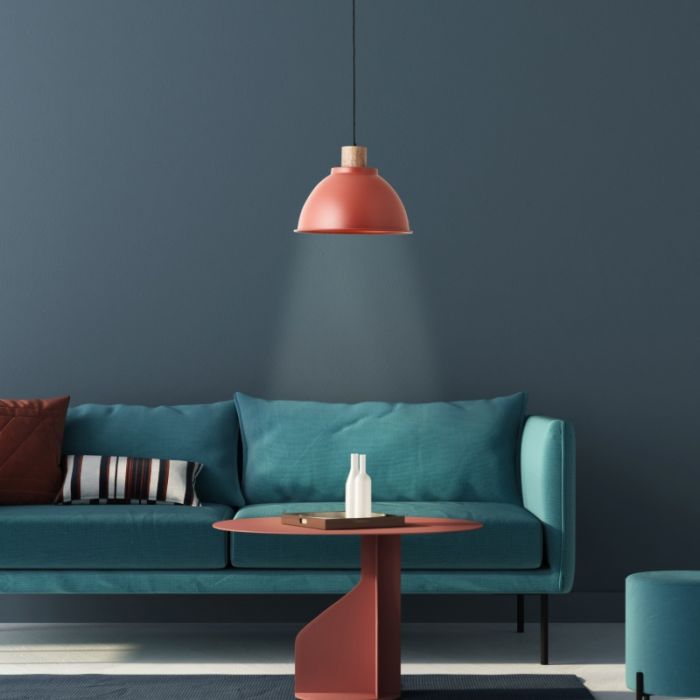 Rustic pendant light red, Thalina