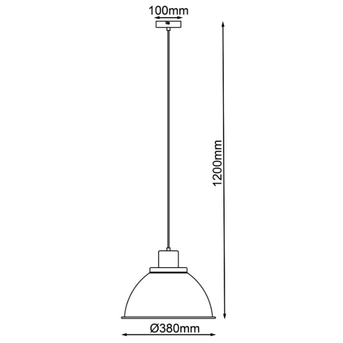 Rustic pendant light pink, Thalina