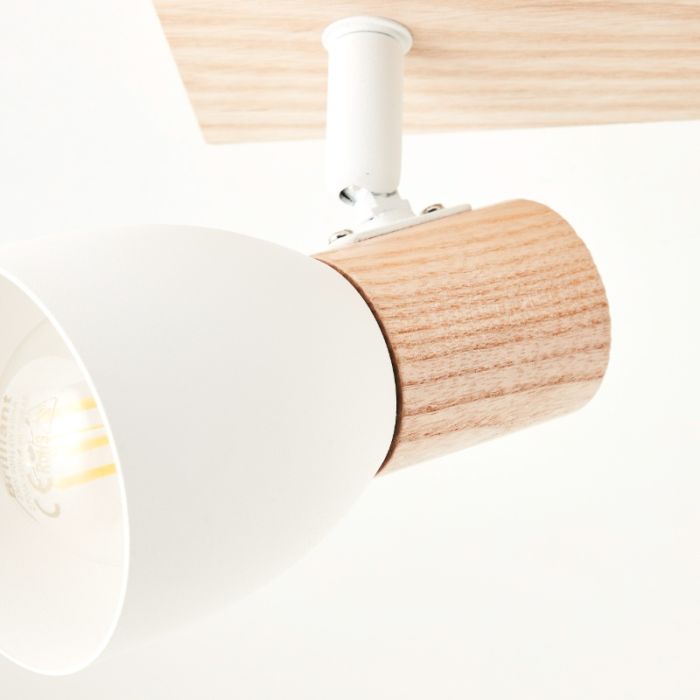 Rustic ceiling spotlight white, Tyrone
