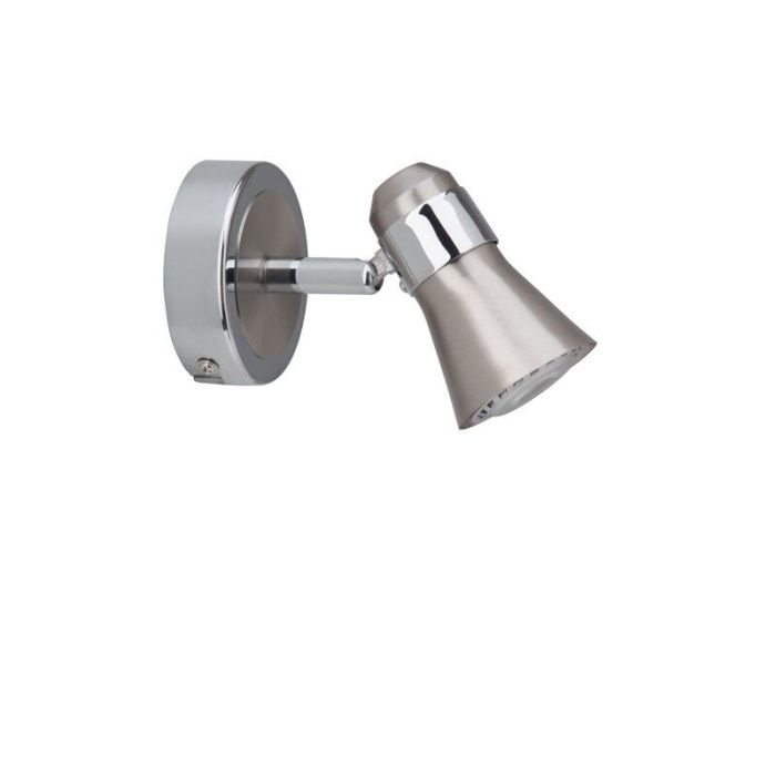Metal wall light chrome, Roel