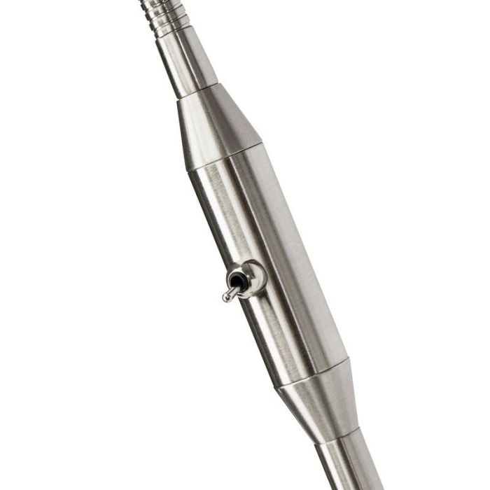 Metal floor lamp chrome, Jaydah, with switch