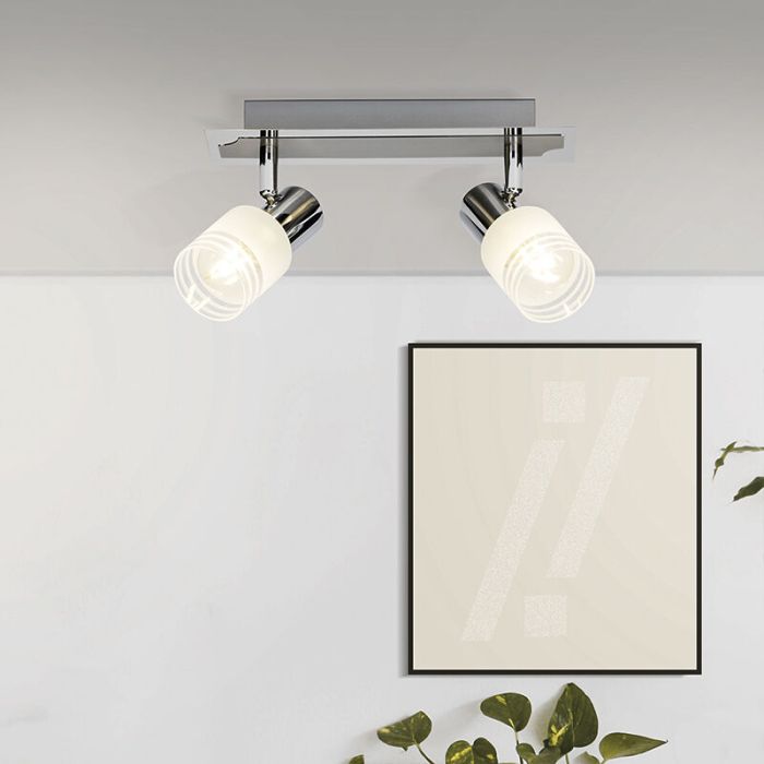 Metal ceiling spotlight chrome, Blake, 28W, 2700K LED