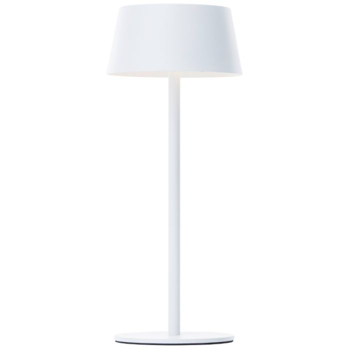Modern solar outdoor wall light white, Soumaya, 4W, 3000K LED, IP44, 3-step dimmable