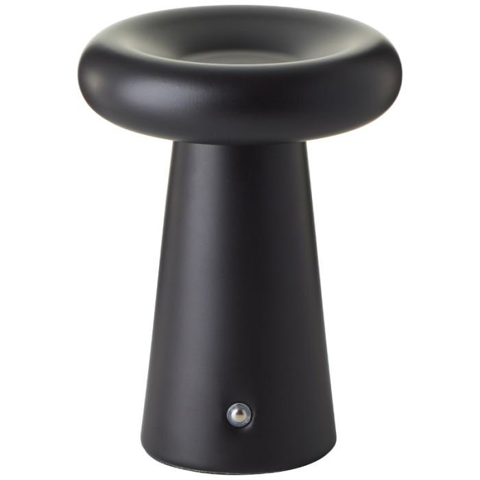 Modern rechargeable outdoor table lamp black, Stig, 3W, 3000K LED, IP44, 3-step dimmable