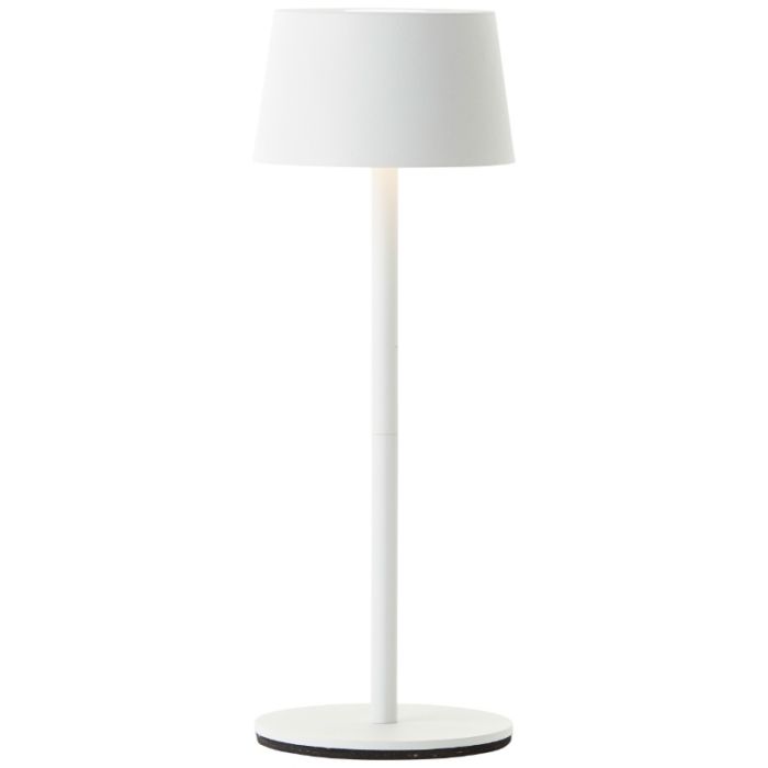 Modern outdoor table lamp white, Petter, 2W, 3000K LED, IP44, 3-step dimmable
