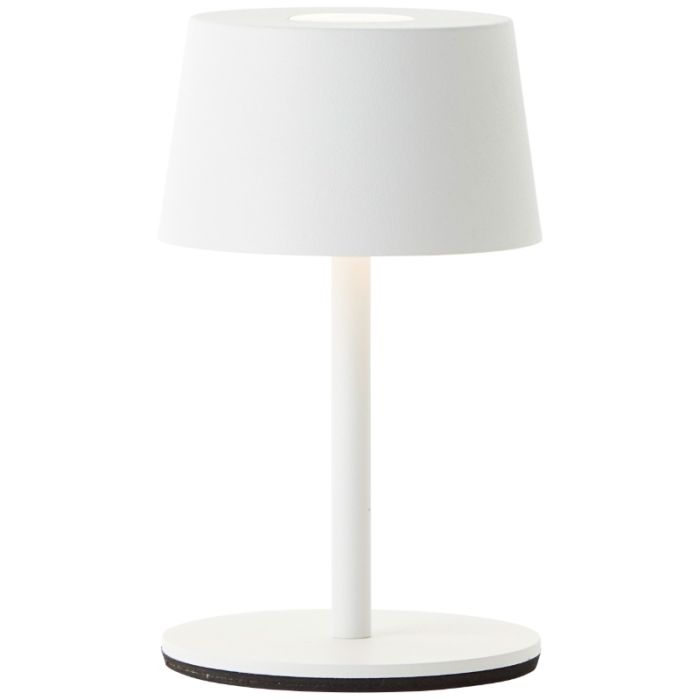 Modern outdoor table lamp white, Petter, 2W, 3000K LED, IP44, 3-step dimmable