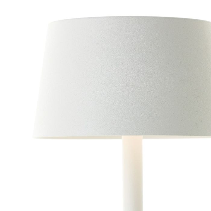 Modern outdoor table lamp white, Petter, 2W, 3000K LED, IP44, 3-step dimmable