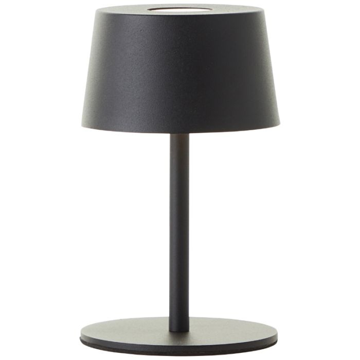 Modern outdoor table lamp black, Petter, 2W, 3000K LED, IP44, 3-step dimmable