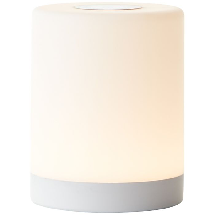 Modern outdoor table lamp white, Maezon, 1W, RGBW LED, IP44, with touch dimmer