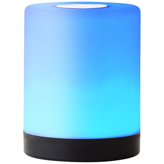 Modern outdoor table lamp black, Maezon, 1W, RGBW LED, IP44, with touch dimmer
