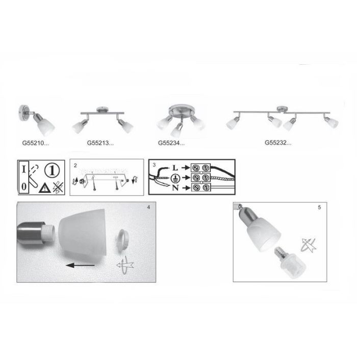 Metal ceiling spotlight chrome, Lats
