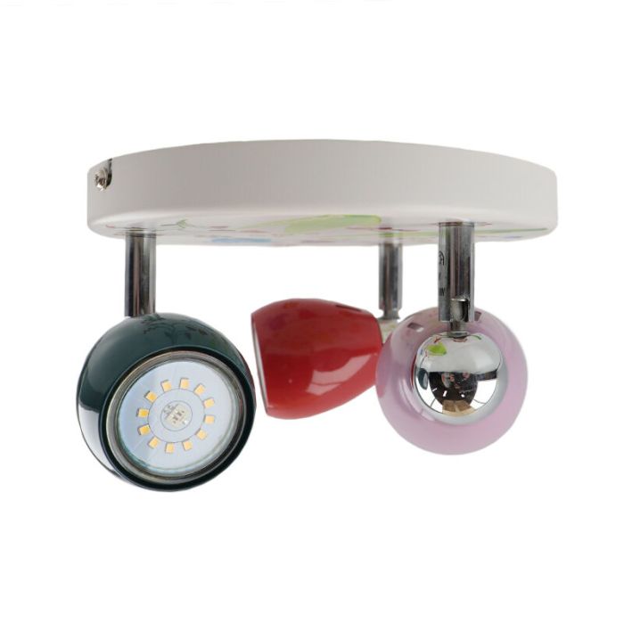 Metal kid's ceiling spotlight multicolour, Bauke