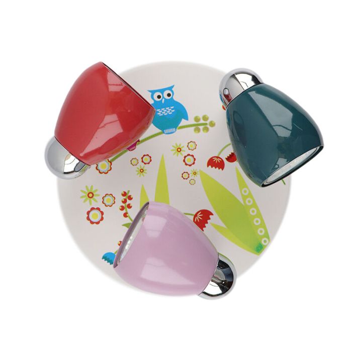 Metal kid's ceiling spotlight multicolour, Bauke
