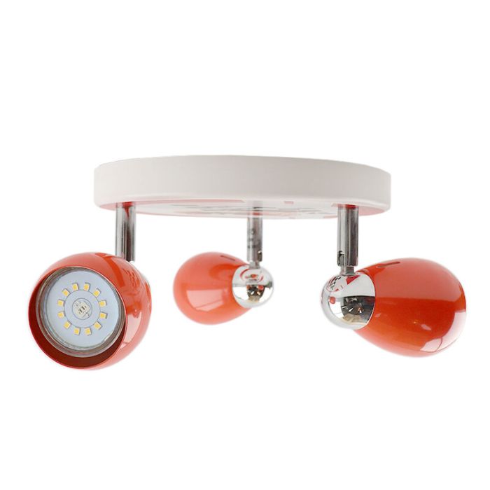 Metal kid's ceiling spotlight red, Vidal