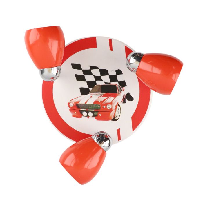 Metal kid's ceiling spotlight red, Vidal