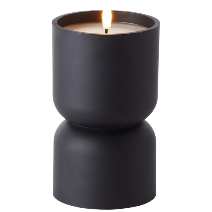 Black outdoor candle lamp, Zaki, 2700K LED, IP44