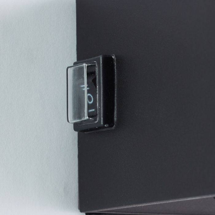 Modern rechargeable wall light black, Puck, 4W, 3000K LED, IP44
