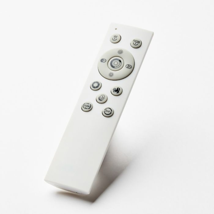 Modern LED panel ceiling light black, Yamal, 36W, warm to cold white adjustable LED, with remote control