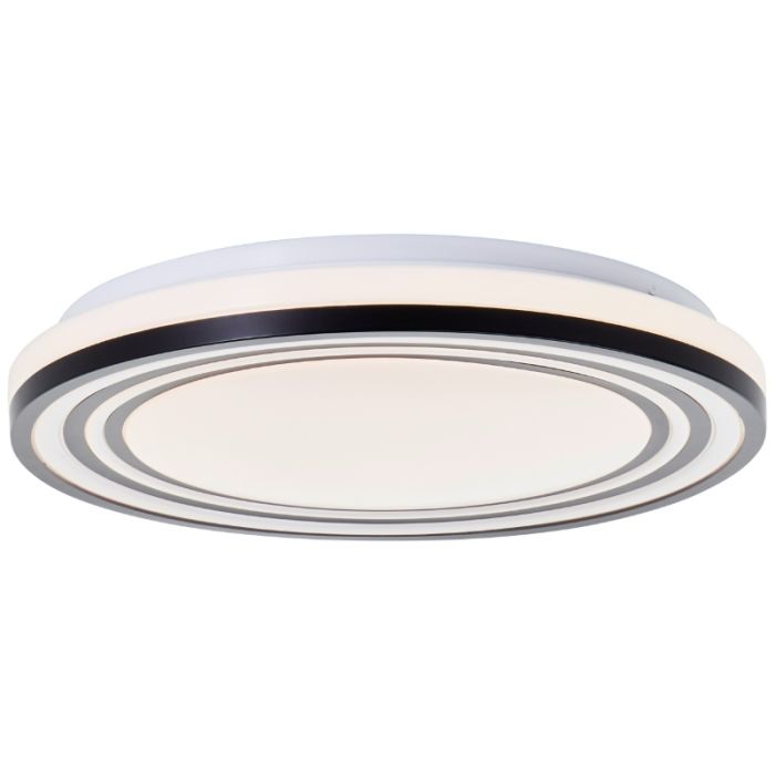 Modern ceiling light black, Merlijn, 24W, 3000K LED