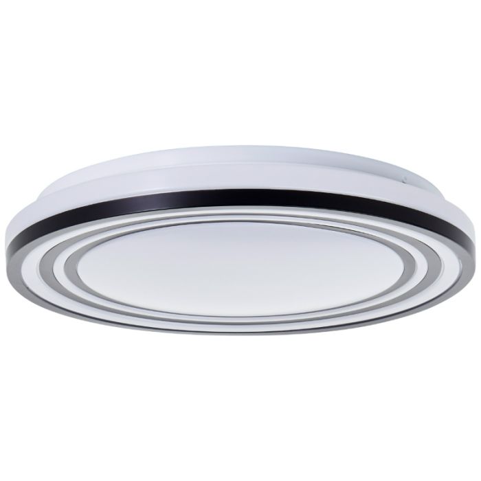 Modern ceiling light black, Merlijn, 24W, 3000K LED