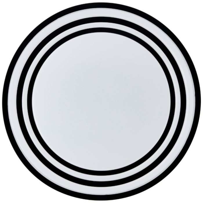 Modern ceiling light black, Merlijn, 24W, 3000K LED