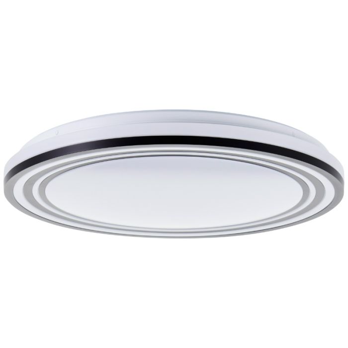 Modern ceiling light black, Merlijn, 36W, white switch LED, with remote control