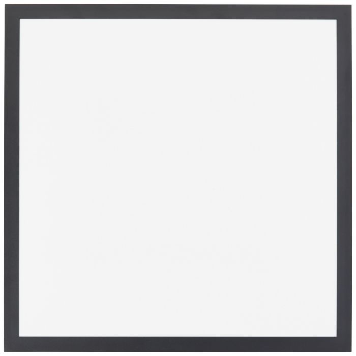Modern LED panel ceiling light black, Usman, 24W, 4000K LED