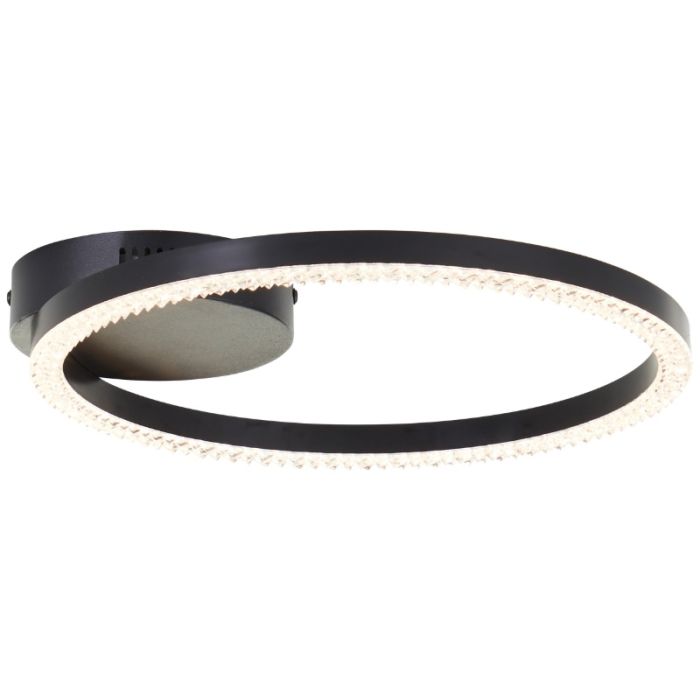 Design ceiling light black, Maladon, 14W, 3000K LED