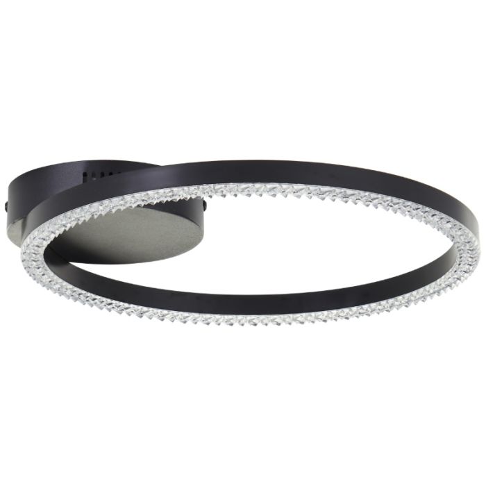 Design ceiling light black, Maladon, 14W, 3000K LED