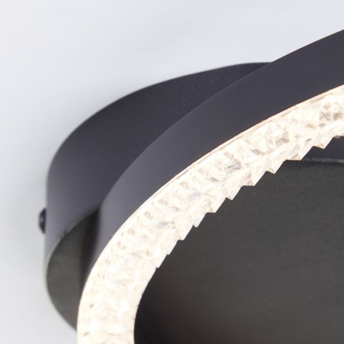 Design ceiling light black, Maladon, 14W, 3000K LED
