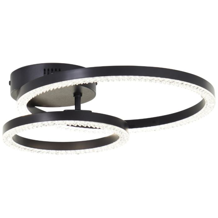 Design ceiling light black, Maladon, 20W, 4000K LED