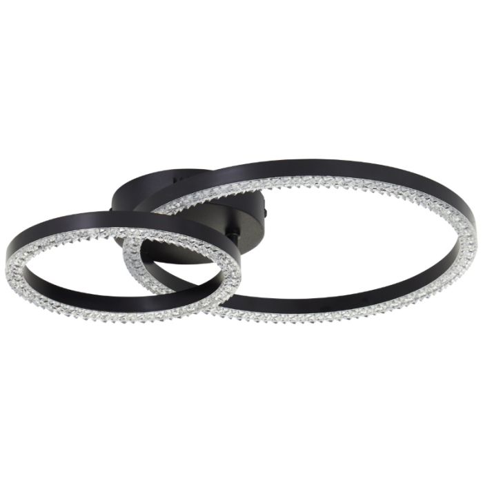 Design ceiling light black, Maladon, 20W, 4000K LED