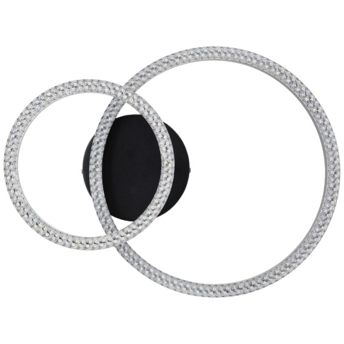 Design ceiling light black, Maladon, 20W, 4000K LED