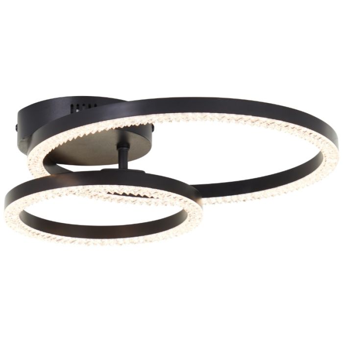 Design ceiling light black, Maladon, 22W, 3000K LED