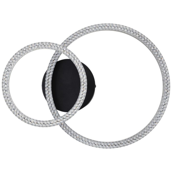 Design ceiling light black, Maladon, 22W, 3000K LED