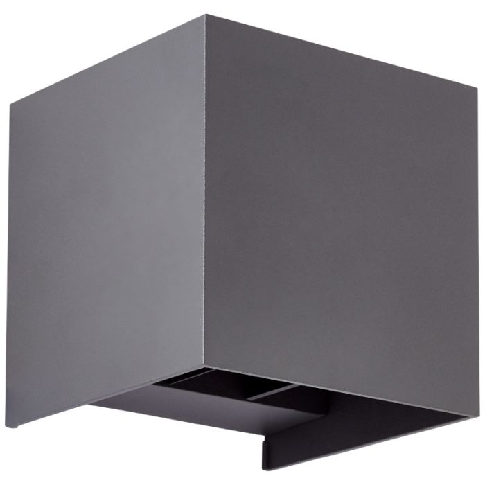 Modern up down wall light grey, Romar, 6,5W, 3000K LED, IP44