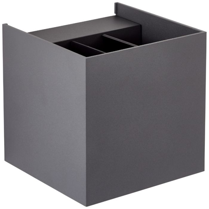 Modern up down wall light grey, Romar, 6,5W, 3000K LED, IP44