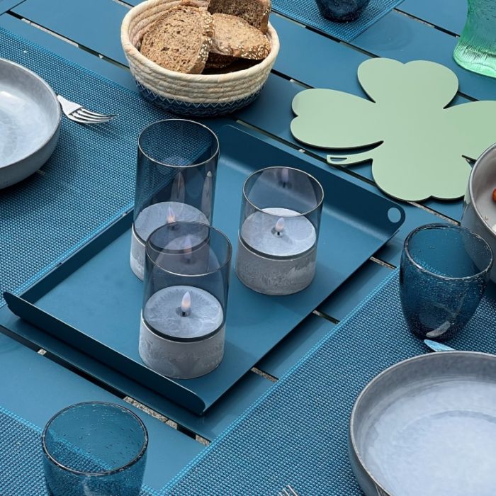 Outdoor candle set, Volkan, grey