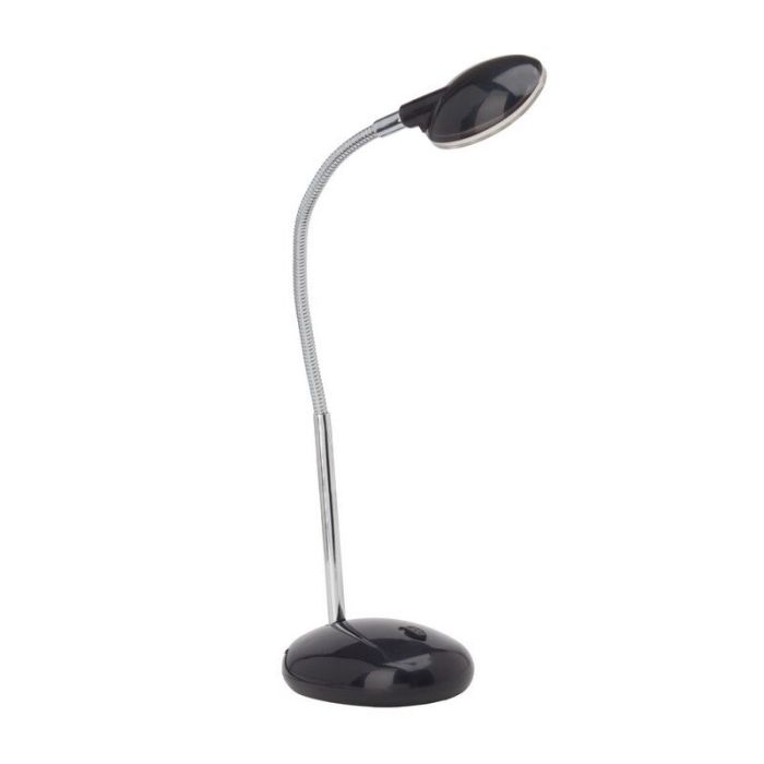 Plastic desk lamp black, Marenthe, 2W, 6000K LED, with switch