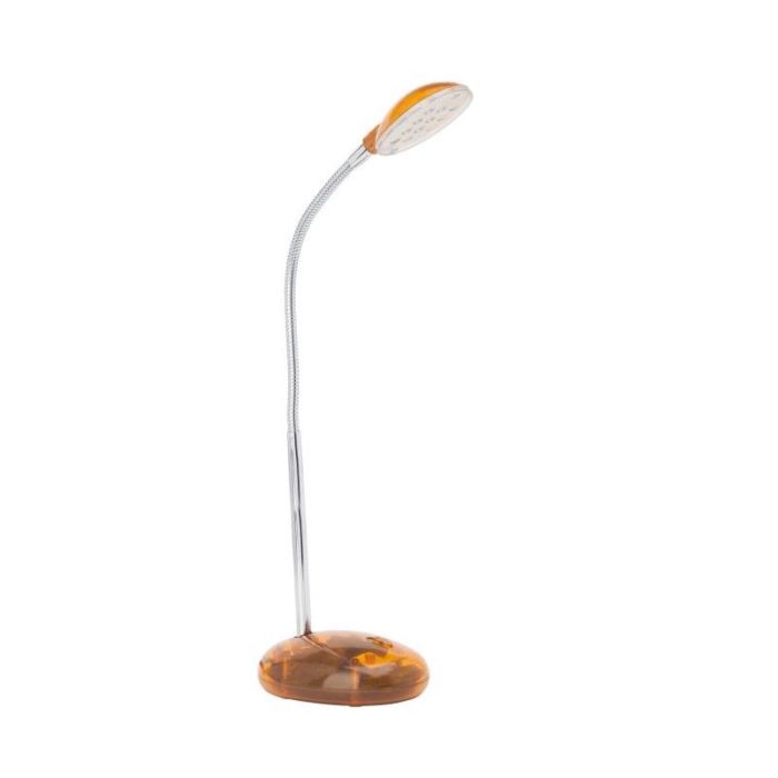 Plastic desk lamp orange, Marenthe, 2W, 6000K LED, with switch