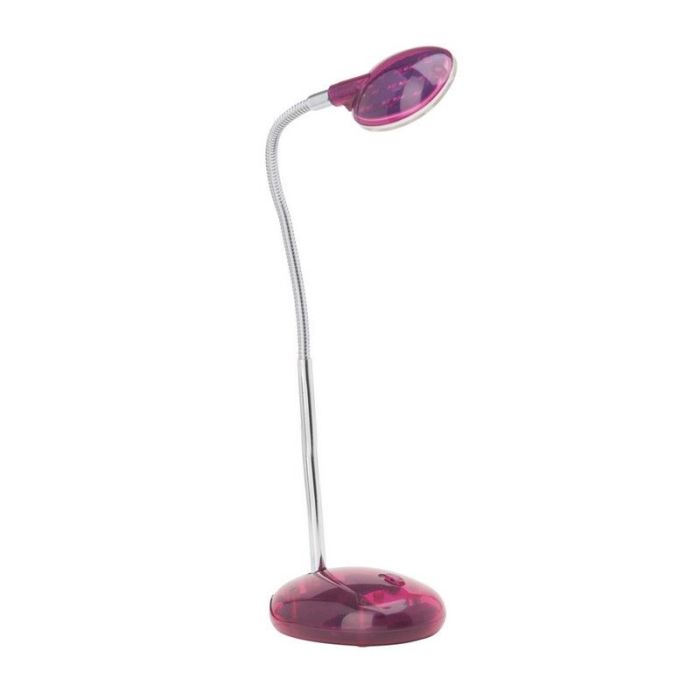 Plastic desk lamp pink, Marenthe, 2W, 6000K LED, with switch