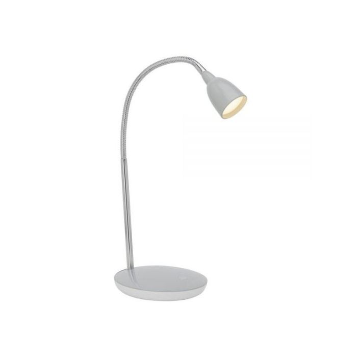 Plastic desk lamp grey, Kit, 3W, 3000K LED, with switch