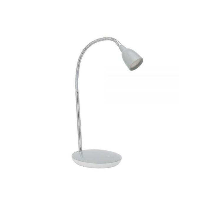 Plastic desk lamp grey, Kit, 3W, 3000K LED, with switch