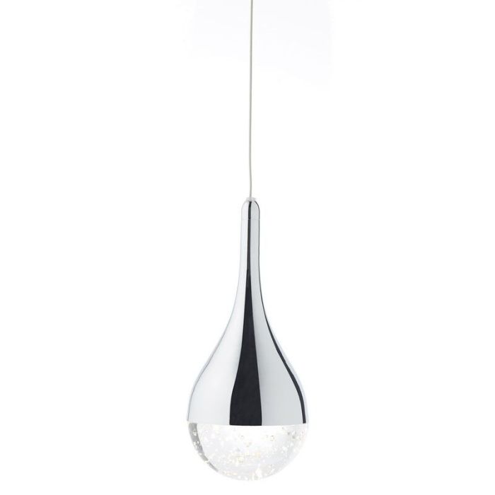Classic pendant light chrome, Emma, 5W, 3000K LED