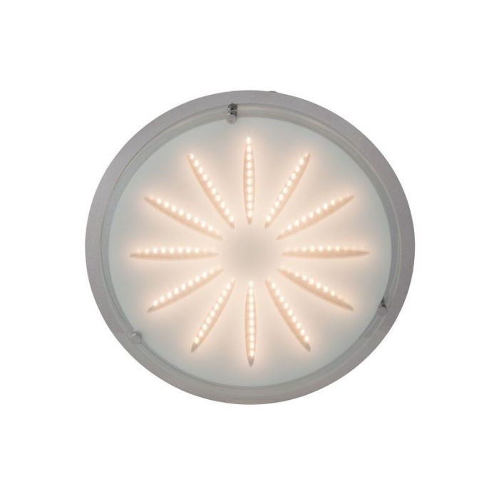 Glass wall light chrome, Danae, 15W, 3000K LED