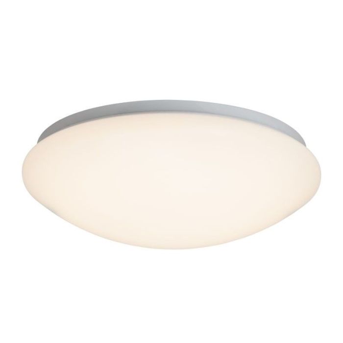 Plastic flush ceiling light white, Djalissa, 12W, 3000K LED