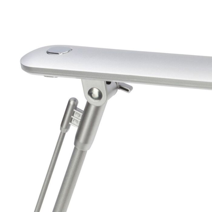Metal desk lamp silver, Larah, 6W, 4000K LED, with switch