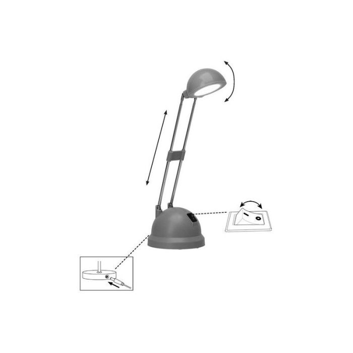 Modern desk lamp green, Louna, 6W, 2700K LED, with switch