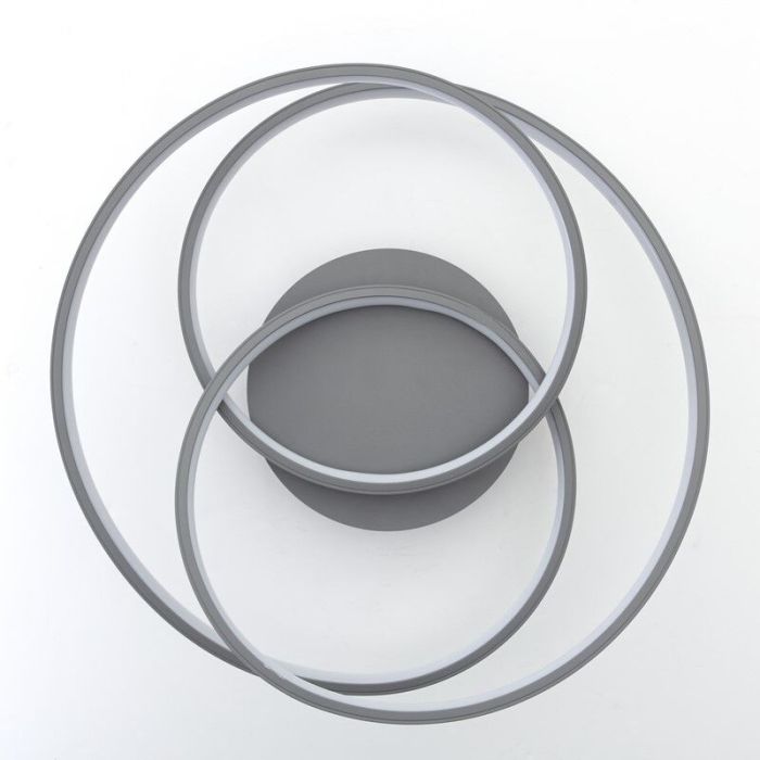 Design ceiling light grey, Milou, 40W, 3000K LED