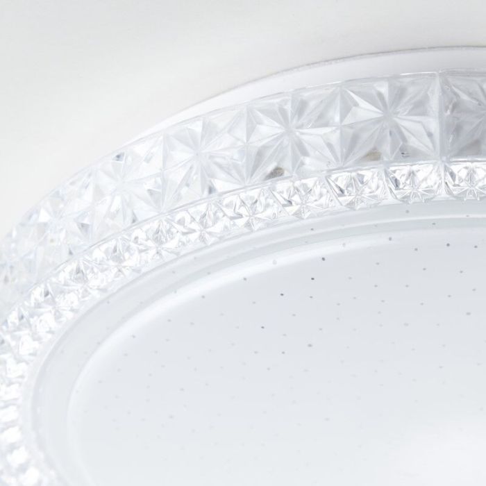 Modern flush ceiling light white, Baki, 12W, 3000K LED